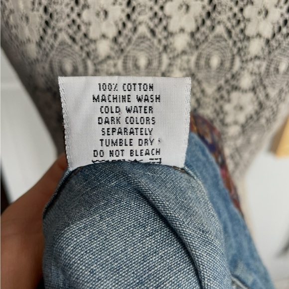 Vintage Western 100% Cotton Tassel Fringe Button Up Shirt Dress. Small/Medium - Picture 8 of 8